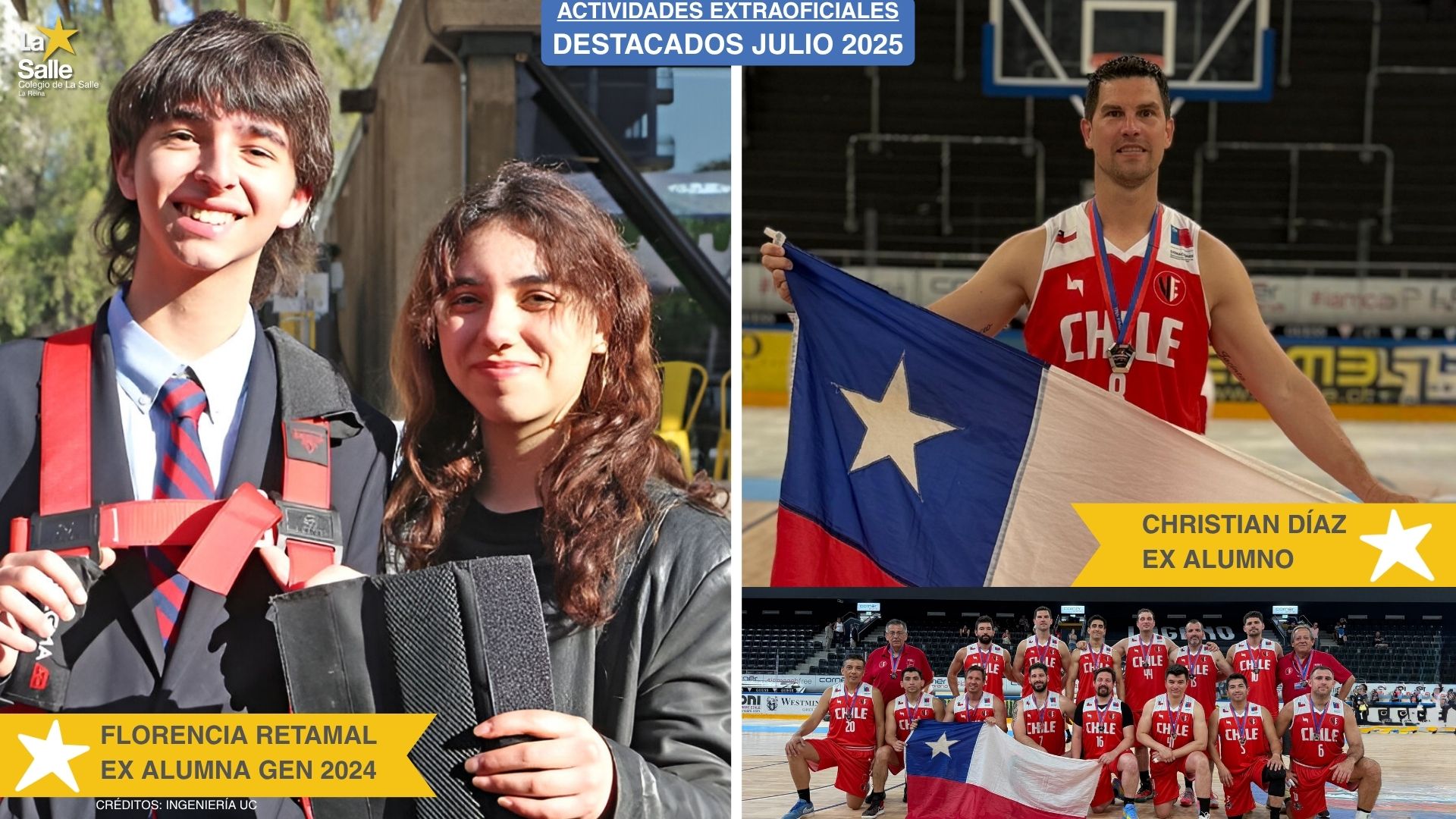 LASALLISTAS DESTACADOS EN LAS ACTIVIDADES EXTRAOFICIALES DE JULIO!