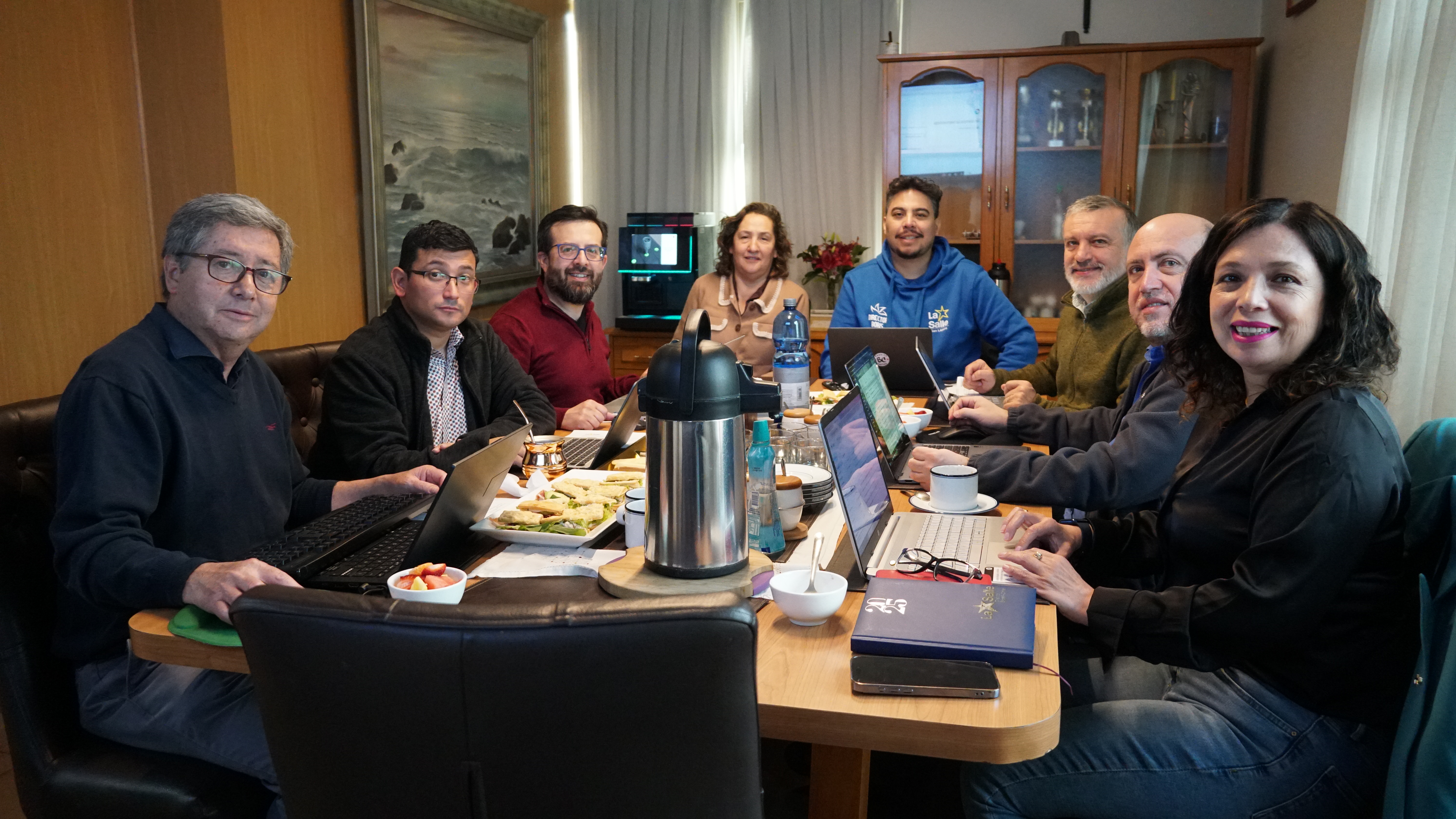 VISITA DE RECTORES Y EQUIPO DE ANIMACIÓN DE LA RED LA SALLE CHILE A NUESTRO COLEGIO