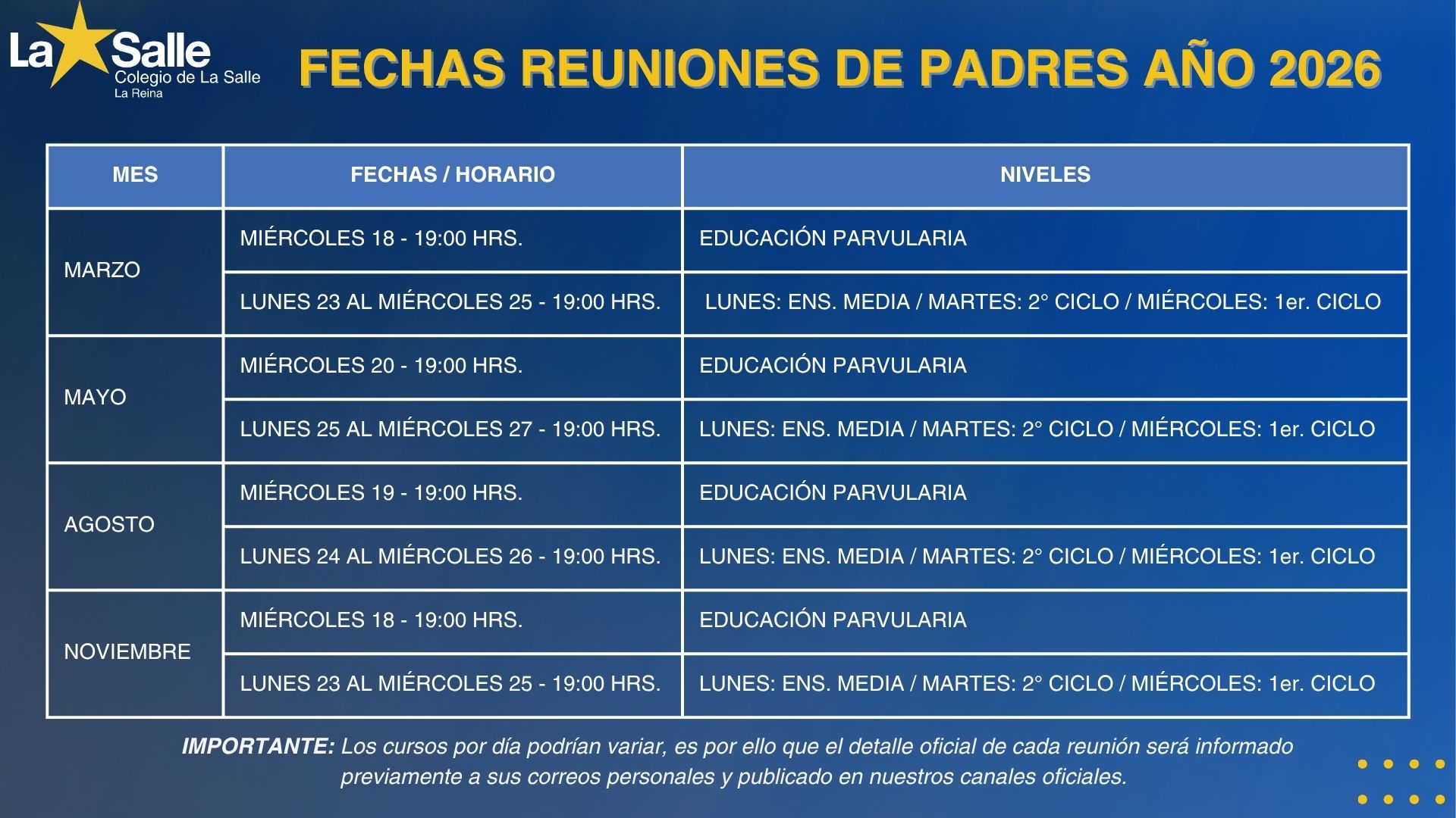 colegio Reuniones