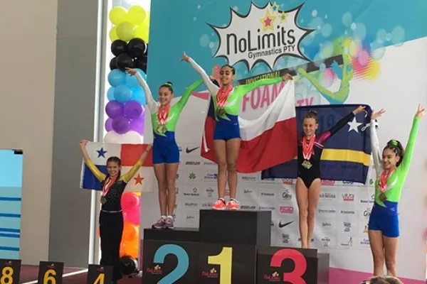 Alumna Renata Pérez Araya destaca por su participación en la "Copa No limits Gymnastic Panamá"
