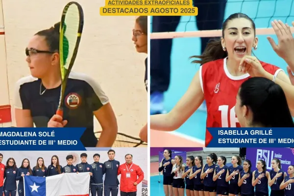 ¡ESTUDIANTES DESTACADAS EN LAS ACTIVIDADES EXTRAOFICIALES DE AGOSTO!